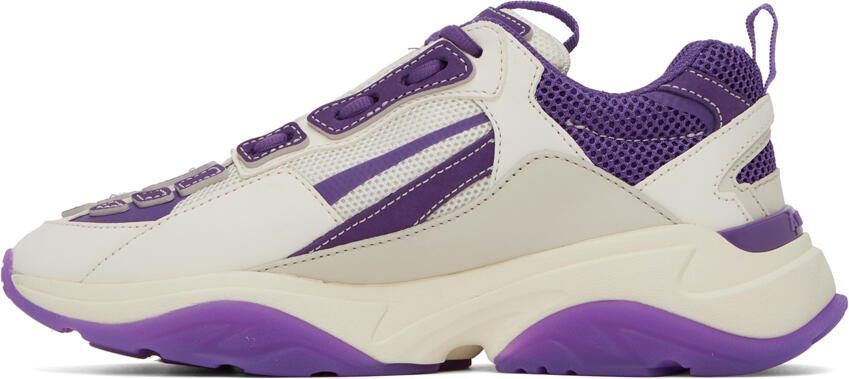 AMIRI White  Purple Bone Runner Sneakers - Picture 3
