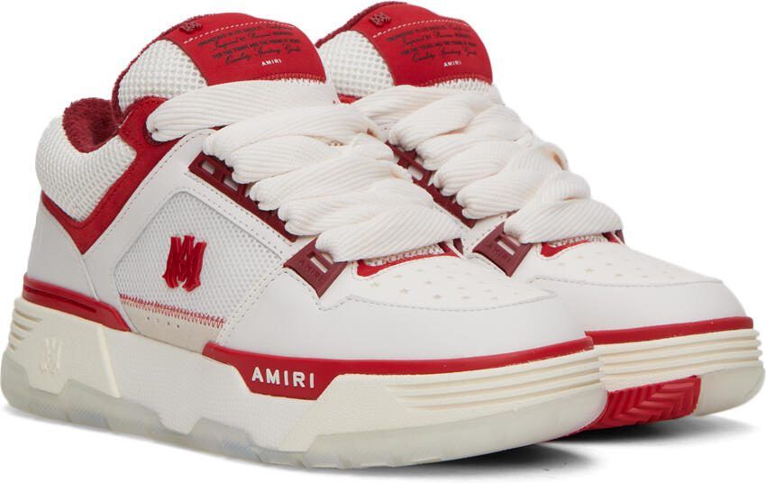 AMIRI White  Red MA-1 Sneakers - Picture 2