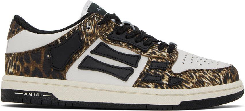 AMIRI Brown  White Skel Top Low Sneakers - Picture 5