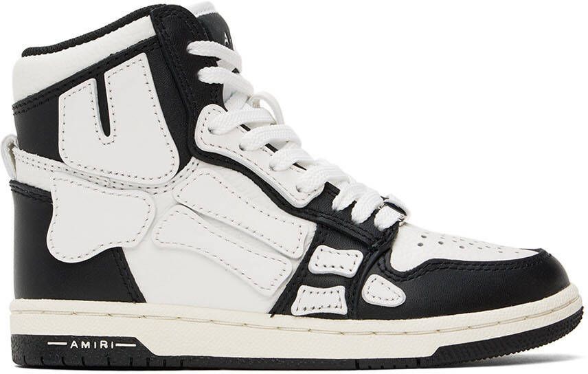 AMIRI Kids Black  White Skel-Top Sneakers - Picture 4
