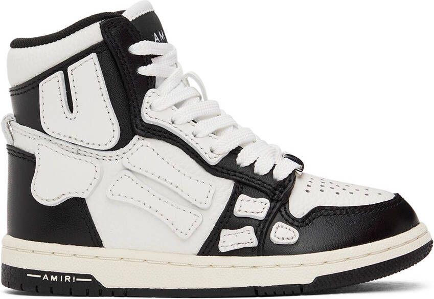 AMIRI Kids Black  White Skel Top Sneakers - Picture 3