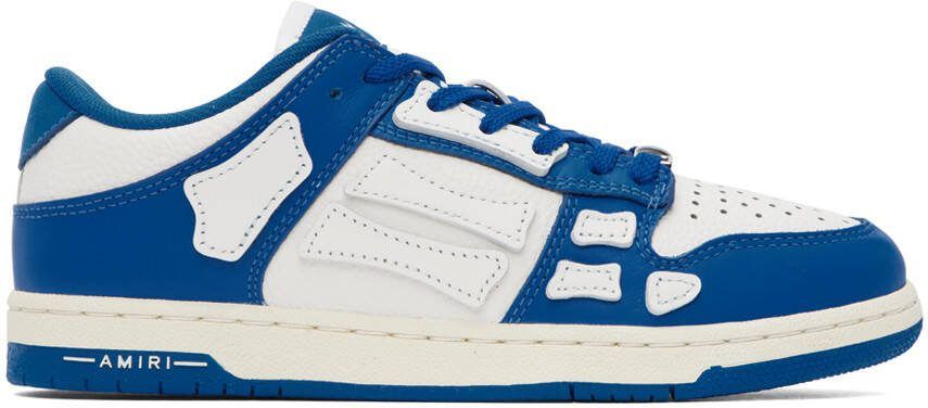 AMIRI Kids Blue  White Skel Sneakers