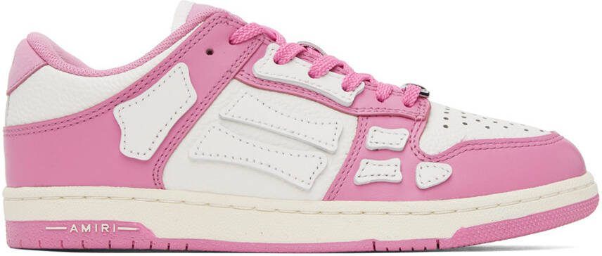 AMIRI Kids Pink  White Skel Sneakers - Picture 4
