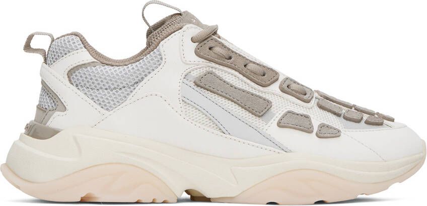 AMIRI Off-White  Gray Bone Runner Sneakers - Picture 5
