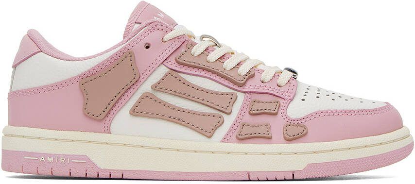 AMIRI Pink Skel Top Low Sneakers - Picture 4
