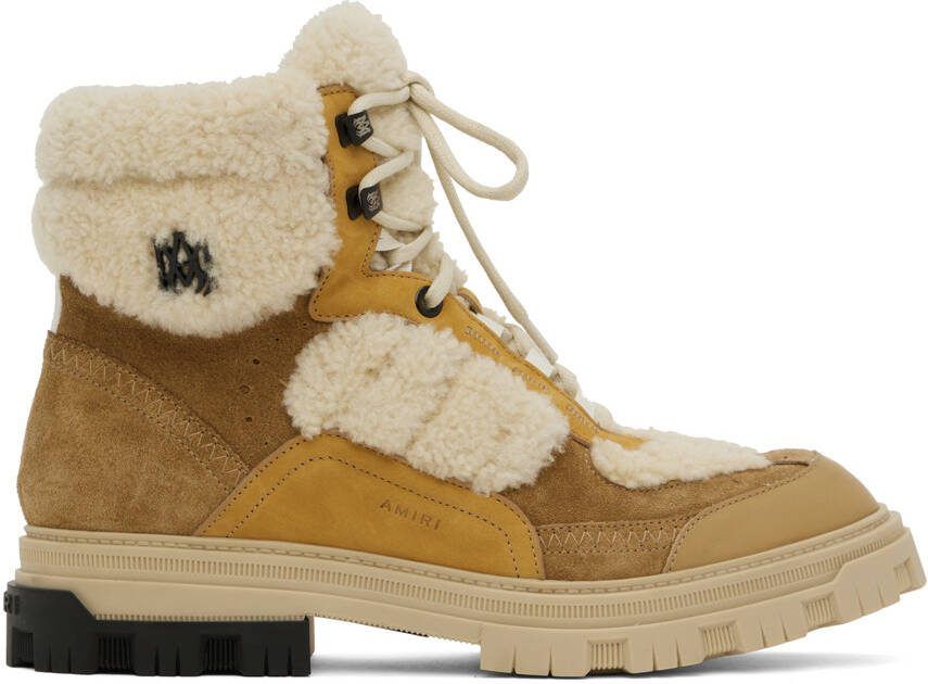 AMIRI Tan Workman Boots - Picture 5