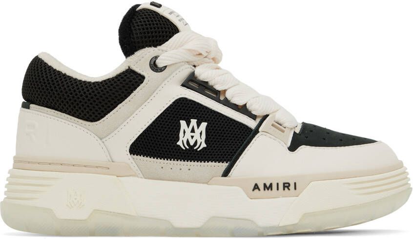 AMIRI White  Black MA-1 Sneakers - Picture 5