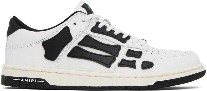 AMIRI White  Black Skel Top Low Sneakers - Picture 5