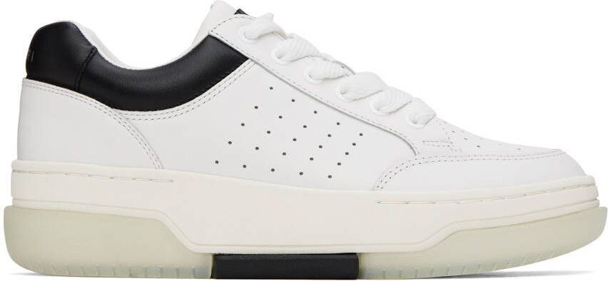 AMIRI White  Black Stadium Low Sneakers - Picture 5
