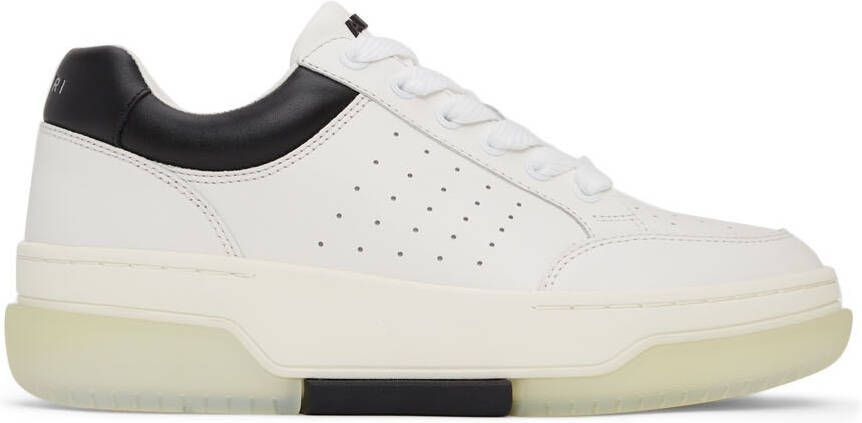AMIRI White  Black Stadium Low Sneakers - Picture 5
