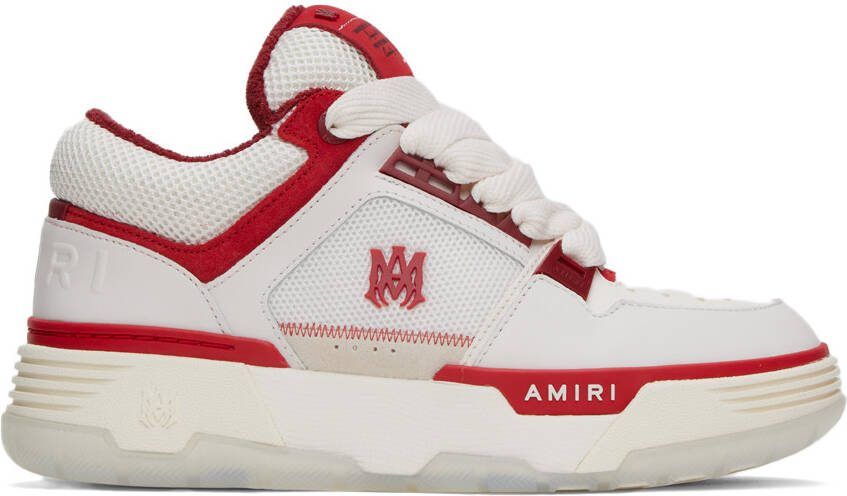 AMIRI White  Red MA-1 Sneakers - Picture 5