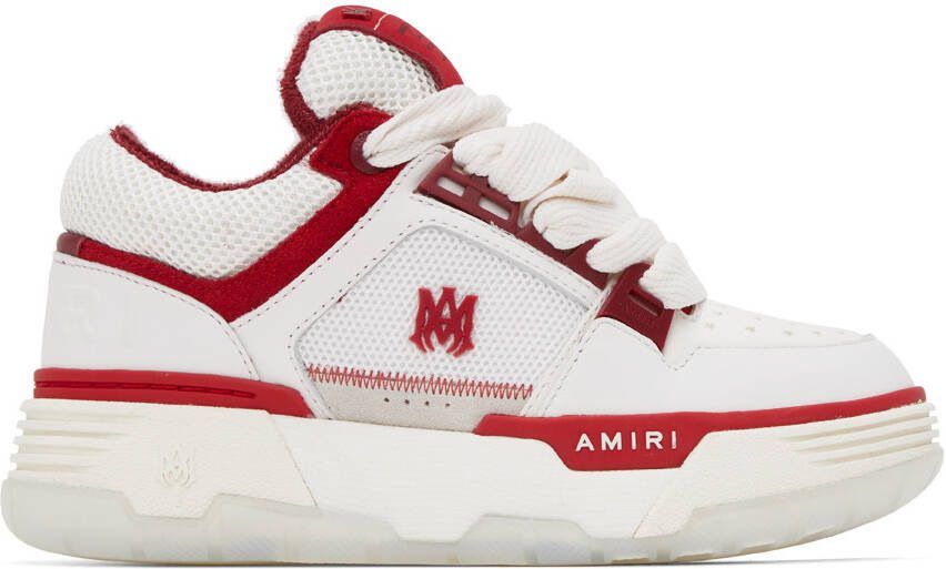 AMIRI White  Red MA-1 Sneakers - Picture 5
