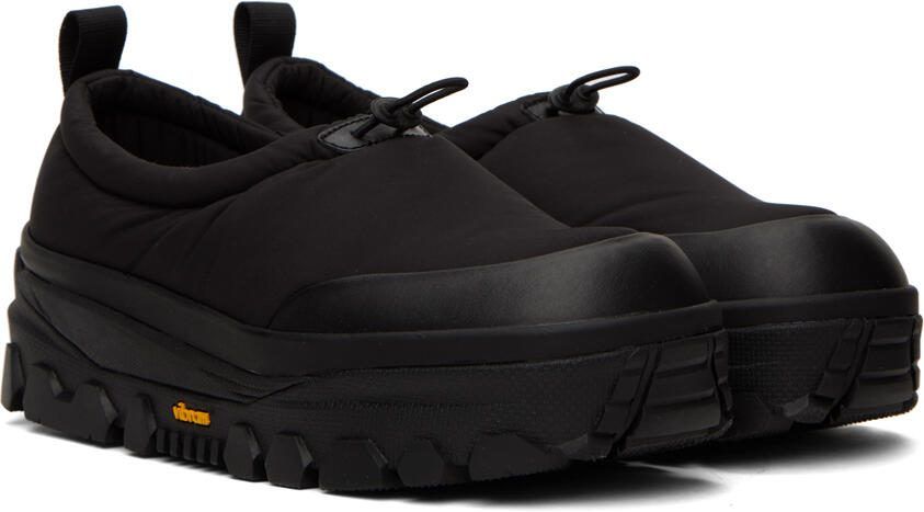 AMOMENTO Black Padded Platform Slippers - Picture 2