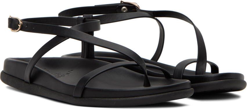 Ancient Greek Sandals Black Aimilia Sandals - Picture 2