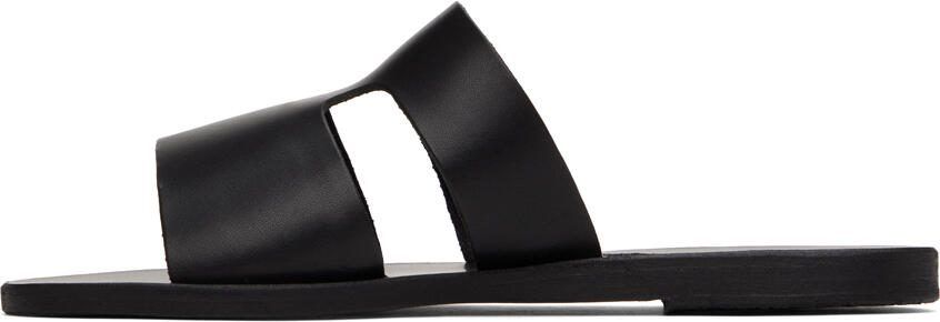 Ancient Greek Sandals Black Apteros Sandals - Picture 3