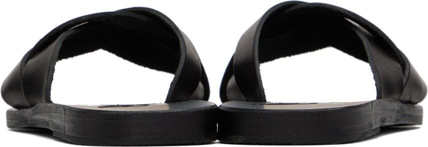 Ancient Greek Sandals Black Arachne Sandals