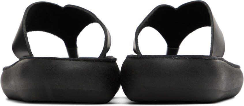 Ancient Greek Sandals Black Charys Comfort Sandals