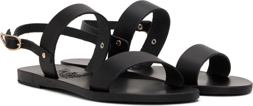 Ancient Greek Sandals Black Clio Sandals - Picture 2