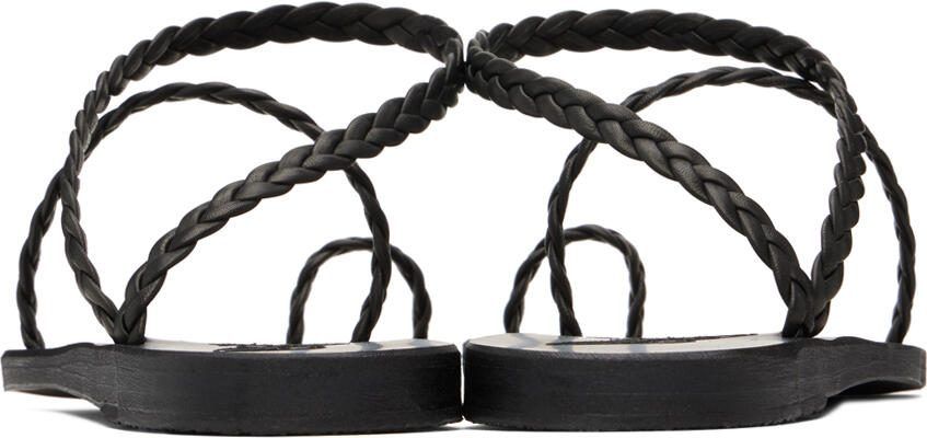 Ancient Greek Sandals Black Eleftheria Sandals