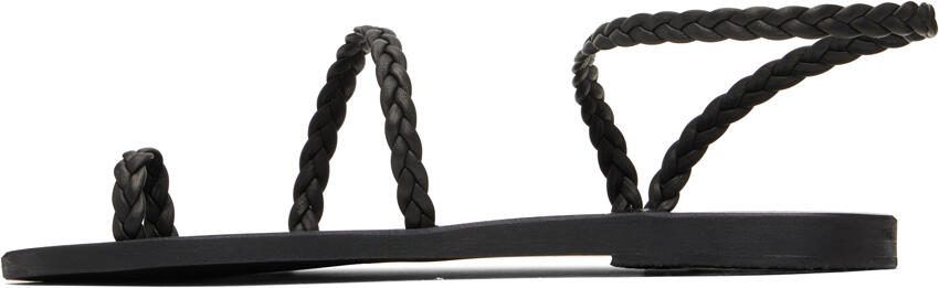 Ancient Greek Sandals Black Eleftheria Sandals - Picture 4