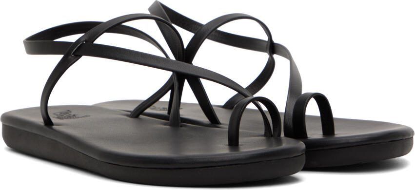 Ancient Greek Sandals Black Euterpe Sandals - Picture 2