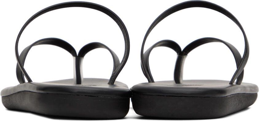 Ancient Greek Sandals Black Flip Flop Sandals