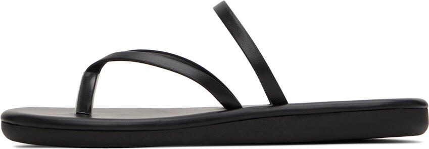Ancient Greek Sandals Black Flip Flop Sandals - Picture 3