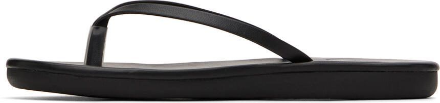 Ancient Greek Sandals Black Flip Flop Sandals - Picture 7