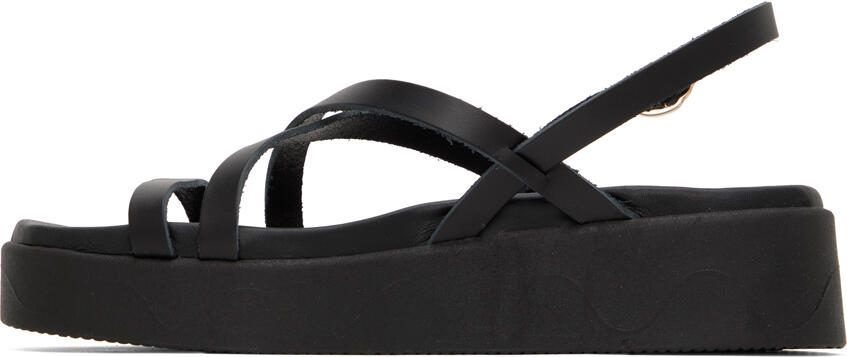 Ancient Greek Sandals Black Silia Sandals - Picture 3