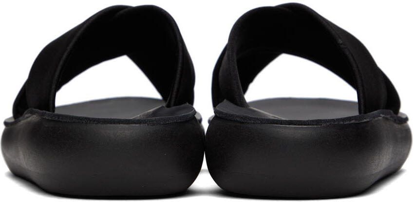 Ancient Greek Sandals Black Thais Comfort Sandals