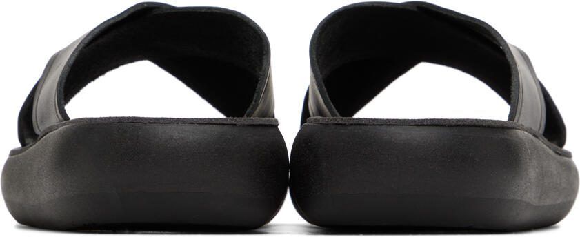 Ancient Greek Sandals Black Thais Comfort Sandals