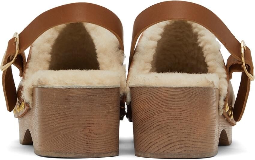 Ancient Greek Sandals Brown Classic Closed Clogs - Picture 3