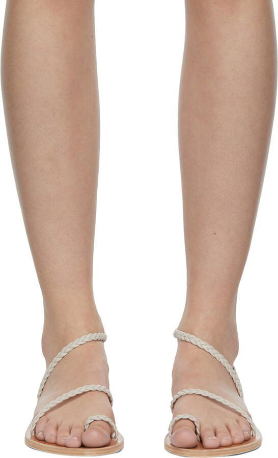 Ancient Greek Sandals Off-White Eleftheria Sandals - Picture 3