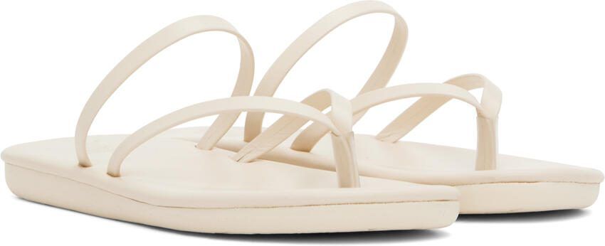 Ancient Greek Sandals Off-White Flip Flop Sandals - Picture 2
