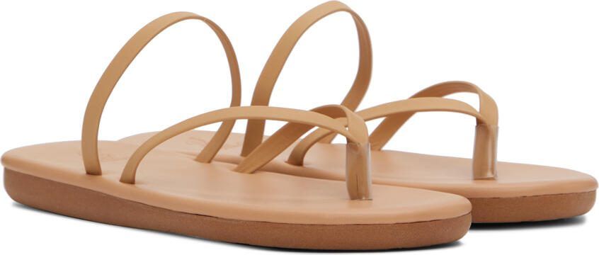 Ancient Greek Sandals Tan Flip Flop Sandals - Picture 2