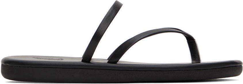 Ancient Greek Sandals Black Flip Flop Sandals - Picture 9
