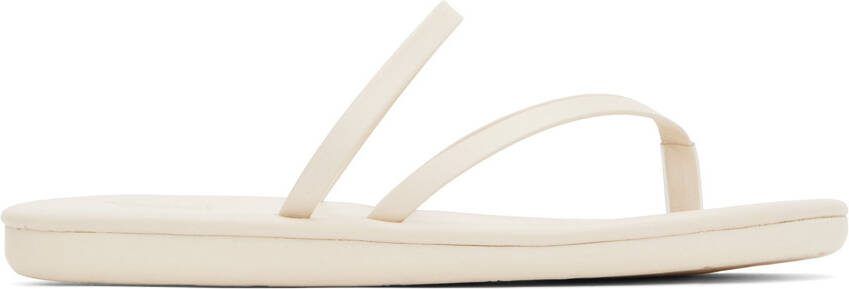 Ancient Greek Sandals Off-White Flip Flop Sandals - Picture 5