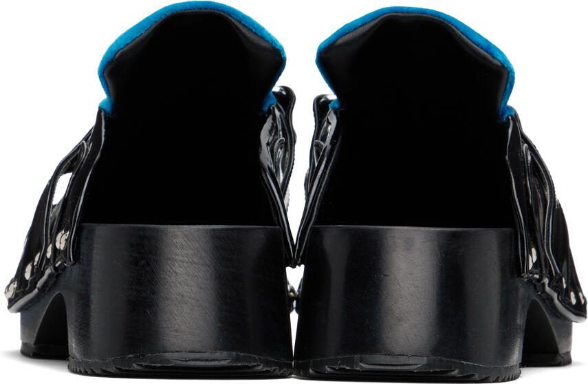 Ancuta Sarca Black  Blue Beetle Clogs