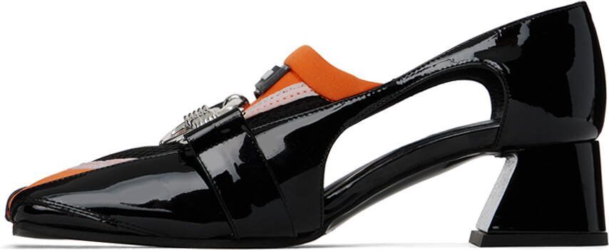 Ancuta Sarca Black  Orange Olga Heels - Picture 3