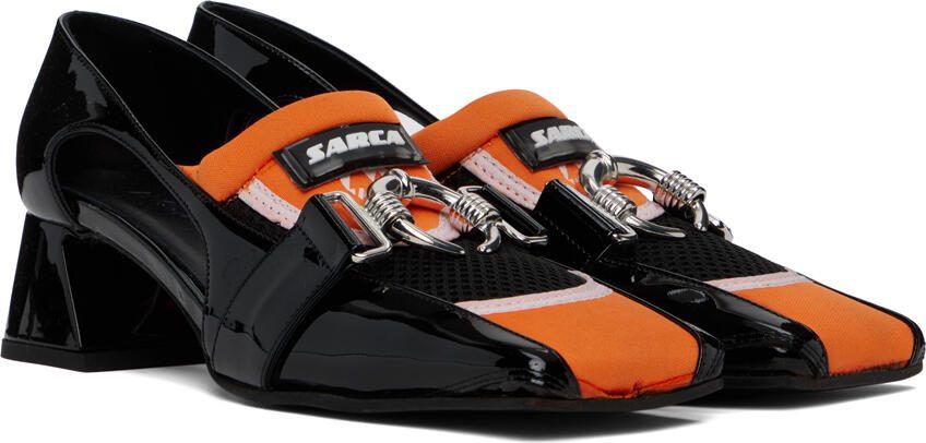 Ancuta Sarca Black  Orange Olga Heels - Picture 2
