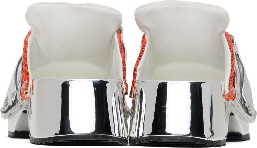 Ancuta Sarca White  Red Beetle Clogs