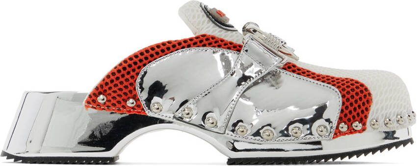 Ancuta Sarca White  Red Beetle Clogs - Picture 5