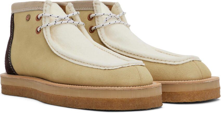 Andersson Bell White  Beige Credose Desert Boots - Picture 2
