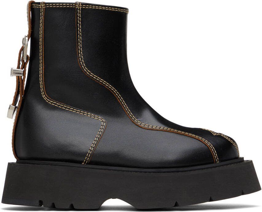 Andersson Bell Black Fia Ankle Boots - Picture 5