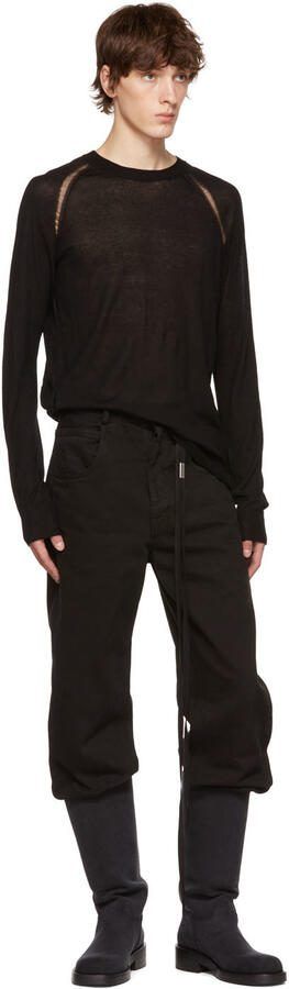 Ann Demeulemeester Black Stan Riding Boots - Picture 4