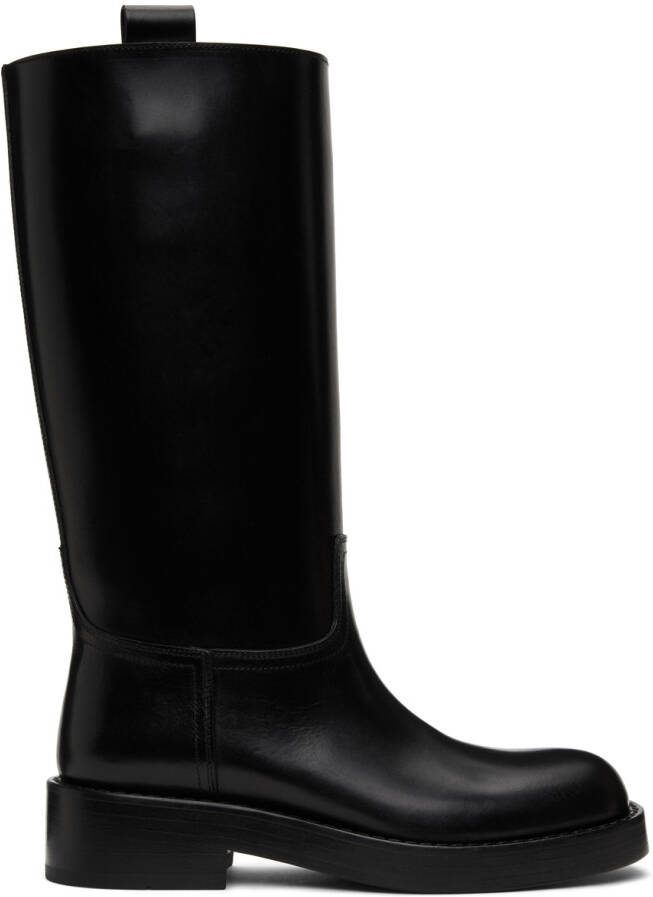 Ann Demeulemeester Leather Stein Boots - Picture 5