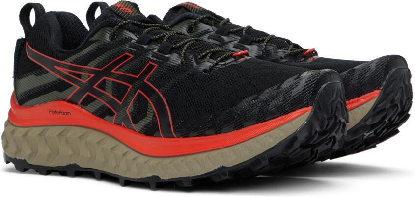 Asics Black  Orange Trabuco Max Sneakers - Picture 2