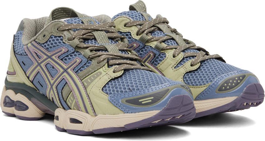 Asics Blue  Green UB3-S Gel-Nimbus 9 Sneakers - Picture 2