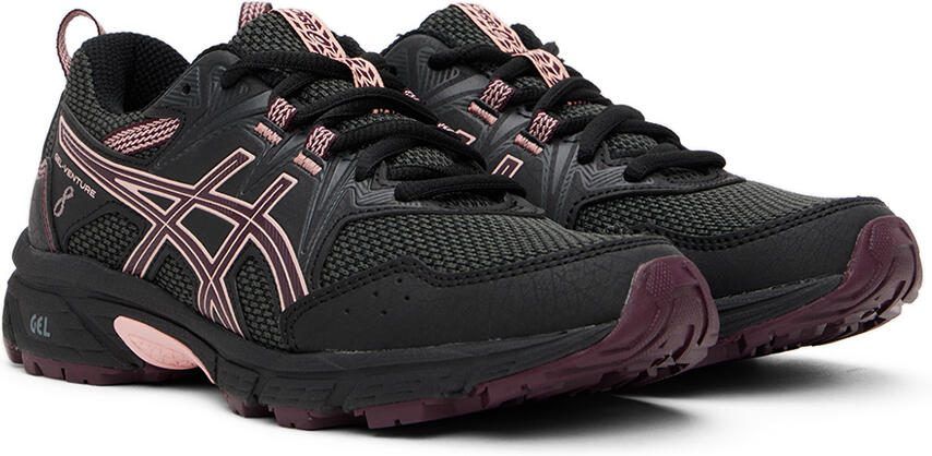 Asics Kids Black  Pink Gel-Venture 8 Big Kids Sneakers - Picture 2