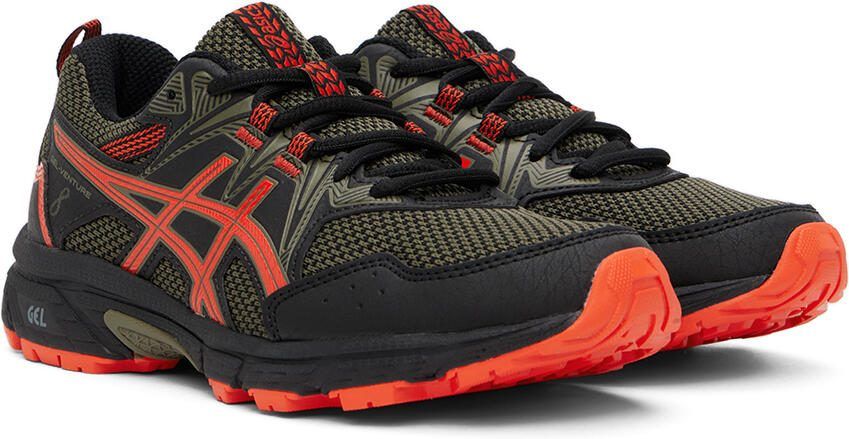 Asics Kids Black  Red Gel-Venture 8 Big Kids Sneakers - Picture 2